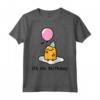 Gudetama è il mio compleanno - Maglietta con Licenza Ufficiale HapTiger - Ideale per gli Appassionati di Gudetama