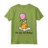 Gudetama è il mio compleanno - Maglietta con Licenza Ufficiale HapTiger - Ideale per gli Appassionati di Gudetama