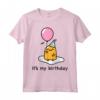 Gudetama è il mio compleanno - Maglietta con Licenza Ufficiale HapTiger - Ideale per gli Appassionati di Gudetama