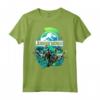 Jurassic World Blue Green Jungle Velociraptor Attack Maglietta - Officially Licensed Apparel for Fans