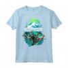 Jurassic World Blue Green Jungle Velociraptor Attack Maglietta - Officially Licensed Apparel for Fans