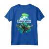 Jurassic World Blue Green Jungle Velociraptor Attack Maglietta - Officially Licensed Apparel for Fans