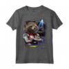 HapTiger Avengers Endgame Rocket Logo Maglietta - Officially Licensed Apparel for Superhero Fans - 19MARF00058A-001
