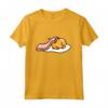 Gudetama Leave Me Alone - Coperta per pancetta Maglietta - Licenza Ufficiale HapTiger Apparel - Ideale per Appassionati