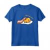 Gudetama Leave Me Alone - Coperta per pancetta Maglietta - Licenza Ufficiale HapTiger Apparel - Ideale per Appassionati