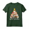 Sushi Albero di Natale - Maglietta Kawaii Anime Estetica Giapponese - Regalo Divertente di Natale per Amanti del Sushi