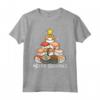 Sushi Albero di Natale - Maglietta Kawaii Anime Estetica Giapponese - Regalo Divertente di Natale per Amanti del Sushi