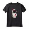 Boston Terrier Maglietta - Red Glasses I Love Mom Design - Great Gift for Boston Terrier Mom or Dad - Perfect for Birthday or Christmas