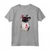 Boston Terrier Maglietta - Red Glasses I Love Mom Design - Great Gift for Boston Terrier Mom or Dad - Perfect for Birthday or Christmas