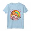 Pesce Blob Capibara Con Couri Capivara Chigüire Ronsoco Maglietta - Ideale per gli Amanti degli Animali - Design Kawaii con Cuori