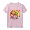 Pesce Blob Capibara Con Couri Capivara Chigüire Ronsoco Maglietta - Ideale per gli Amanti degli Animali - Design Kawaii con Cuori