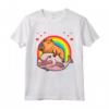 Pesce Blob Capibara Con Couri Capivara Chigüire Ronsoco Maglietta - Ideale per gli Amanti degli Animali - Design Kawaii con Cuori