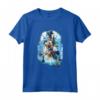 HapTiger Kingdom Of Hearts Sky Group Faded Design Maglietta - Officially Licensed Apparel for Gamers - Limited Edition 20DNKH00020A-001