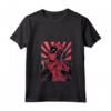 HapTiger Deadpool Heart Hands Maglietta con Collo a V - Officially Licensed Apparel - Ideale per Fan di Deadpool