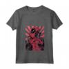 HapTiger Deadpool Heart Hands Maglietta con Collo a V - Officially Licensed Apparel - Ideale per Fan di Deadpool