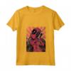 HapTiger Deadpool Heart Hands Maglietta con Collo a V - Officially Licensed Apparel - Ideale per Fan di Deadpool