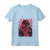 HapTiger Deadpool Heart Hands Maglietta con Collo a V - Officially Licensed Apparel - Ideale per Fan di Deadpool