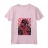 HapTiger Deadpool Heart Hands Maglietta con Collo a V - Officially Licensed Apparel - Ideale per Fan di Deadpool