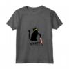 Donna Divertente Coltello Nero Omicida Gatto Gattino Gatto Amante - Maglietta divertente per amanti dei gatti - Regalo Compleanno o Natale per Crazy Cat Lady