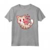 Gattino con Pallina da Tennis per Tennista amante dei Gatti - Maglietta Regina del Tennis Femminile - Ideale per Compleanno o Festa della Mamma