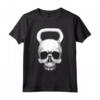 Kettlebell - Maglietta da Allenamento Vintage con Teschio - Ideale per Appassionati di Sollevamento Pesi