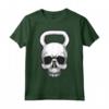Kettlebell - Maglietta da Allenamento Vintage con Teschio - Ideale per Appassionati di Sollevamento Pesi