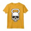 Kettlebell - Maglietta da Allenamento Vintage con Teschio - Ideale per Appassionati di Sollevamento Pesi