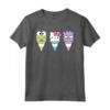 HapTiger Keroppi Hello Kitty Bad Badtz-Maru Cono Gelato Maglietta - Licenza Ufficiale Sanrio Apparel