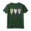 HapTiger Keroppi Hello Kitty Bad Badtz-Maru Cono Gelato Maglietta - Licenza Ufficiale Sanrio Apparel