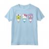 HapTiger Keroppi Hello Kitty Bad Badtz-Maru Cono Gelato Maglietta - Licenza Ufficiale Sanrio Apparel
