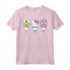 HapTiger Keroppi Hello Kitty Bad Badtz-Maru Cono Gelato Maglietta - Licenza Ufficiale Sanrio Apparel