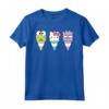 HapTiger Keroppi Hello Kitty Bad Badtz-Maru Cono Gelato Maglietta - Licenza Ufficiale Sanrio Apparel