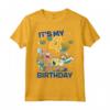 SpongeBob SquarePants It's My 4th Birthday Group Shot Maglietta - Official Apparel by Viacom - Ideal Gift for 4-Year-Old - Licensed Merchandise