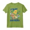 SpongeBob SquarePants It's My 4th Birthday Group Shot Maglietta - Official Apparel by Viacom - Ideal Gift for 4-Year-Old - Licensed Merchandise
