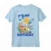 SpongeBob SquarePants It's My 4th Birthday Group Shot Maglietta - Official Apparel by Viacom - Ideal Gift for 4-Year-Old - Licensed Merchandise