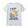 SpongeBob SquarePants It's My 4th Birthday Group Shot Maglietta - Official Apparel by Viacom - Ideal Gift for 4-Year-Old - Licensed Merchandise