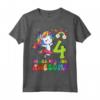 It's My 4th Birthday Girl Princess Unicorn Maglietta - Cute Gift for 4 Year Old - Perfect for Unicorn Themed Party!