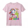 It's My 4th Birthday Girl Princess Unicorn Maglietta - Cute Gift for 4 Year Old - Perfect for Unicorn Themed Party!