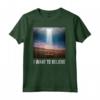 I Want To Believe UFO OVNIS Alien Cool e Divertente T-shirt 2017 - Ideale per Cacciatori di UFO e Appassionati di Fantascienza
