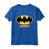Bambino DC Kids Batman Logo Nome Maglietta - Maglietta DC Comics con Licenza Ufficiale - Regalo Ideale per Fan di Batman e Supereroi