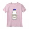 Dairy is Scary Vegan/Lattosio Intollerante T-shirt Maglietta - Il Latte è Spaventoso - Perfetta per Vegani e Intolleranti al Lattosio