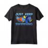 HapTiger Pixar Finding Dory Just Swimming With Nemo Maglietta - Officially Licensed Apparel - Just Keep Swimming