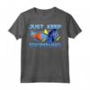 HapTiger Pixar Finding Dory Just Swimming With Nemo Maglietta - Officially Licensed Apparel - Just Keep Swimming