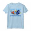 HapTiger Pixar Finding Dory Just Swimming With Nemo Maglietta - Officially Licensed Apparel - Just Keep Swimming