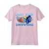 HapTiger Pixar Finding Dory Just Swimming With Nemo Maglietta - Officially Licensed Apparel - Just Keep Swimming