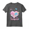 HapTiger - Piccolo Cuore con i Little Twin Stars Maglietta - Licenza Ufficiale - Ideale per Fan di HapTiger