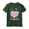 HapTiger - Piccolo Cuore con i Little Twin Stars Maglietta - Licenza Ufficiale - Ideale per Fan di HapTiger