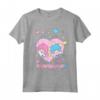 HapTiger - Piccolo Cuore con i Little Twin Stars Maglietta - Licenza Ufficiale - Ideale per Fan di HapTiger
