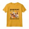 HapTiger Humans Make My Head Hurt Maglietta - Funny Gift for Dogs Lovers - Leggera, Taglio Classico, Maniche con Doppia Cucitura