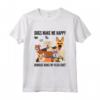 HapTiger Humans Make My Head Hurt Maglietta - Funny Gift for Dogs Lovers - Leggera, Taglio Classico, Maniche con Doppia Cucitura